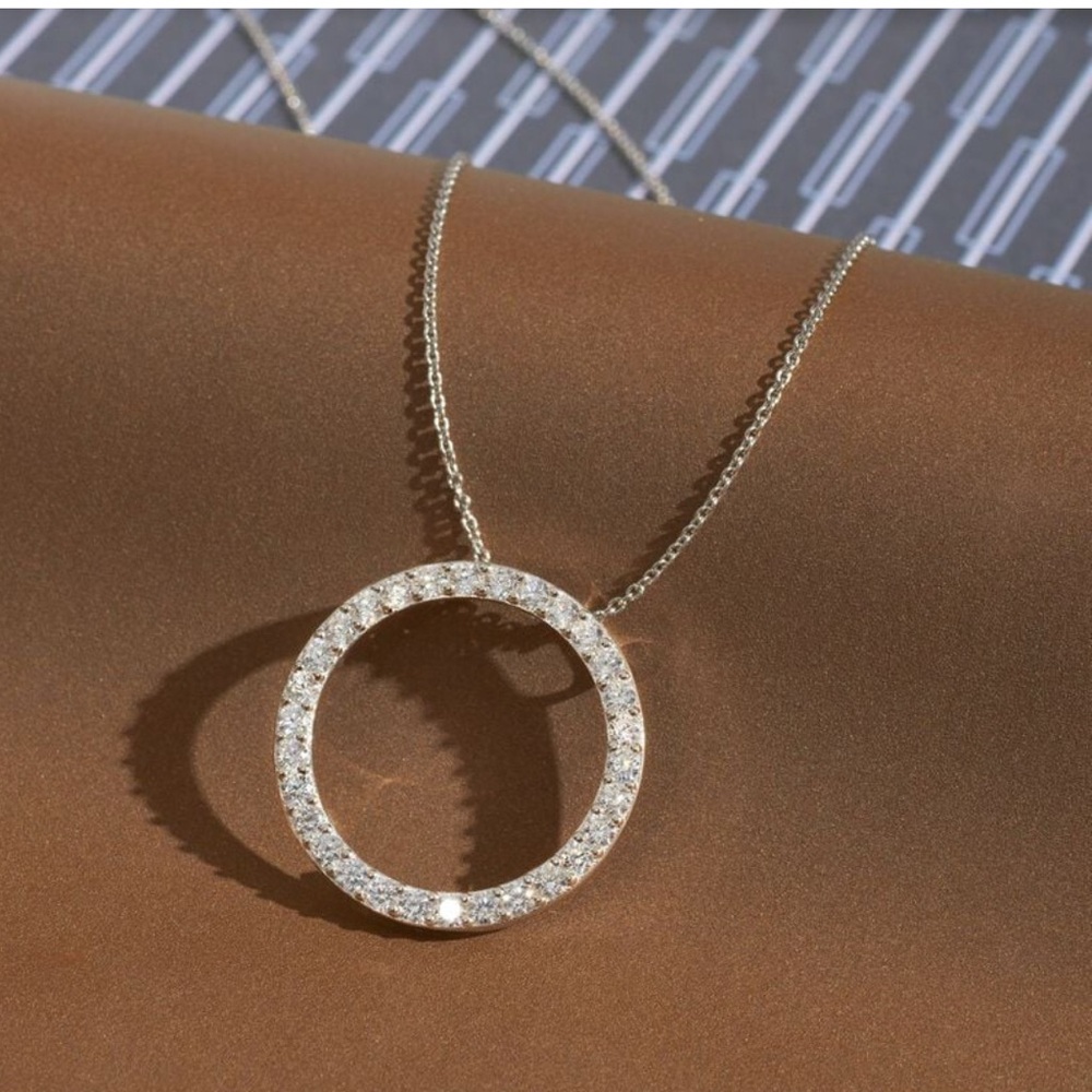 Ross-Simons 925 Sterling Silver Cubic Zirconia Necklace